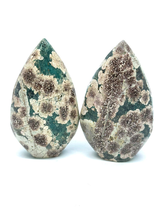 Sakura Jasper/ Rhyolite Green Flower Jasper Flame