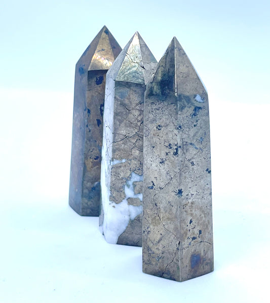 Chalco-pyrite Polished Generator Point