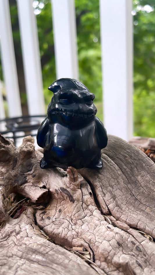 Oogie Boogie Obsidian Disney Carving