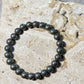 Pyrite Round Bead Bracelet