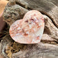 Pink Crazy Lace Agate Heart