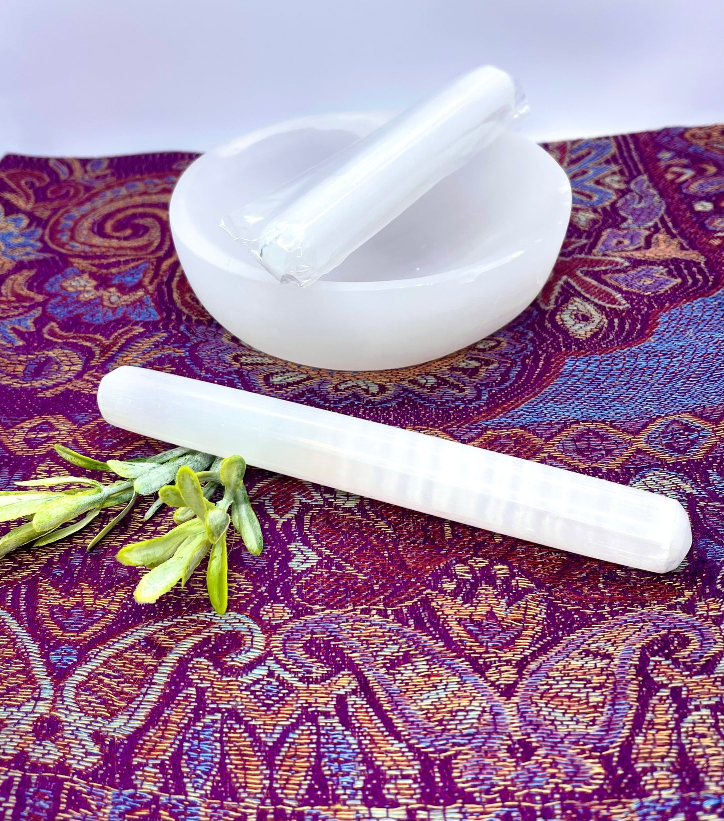 Selenite Rounded Charging Wands