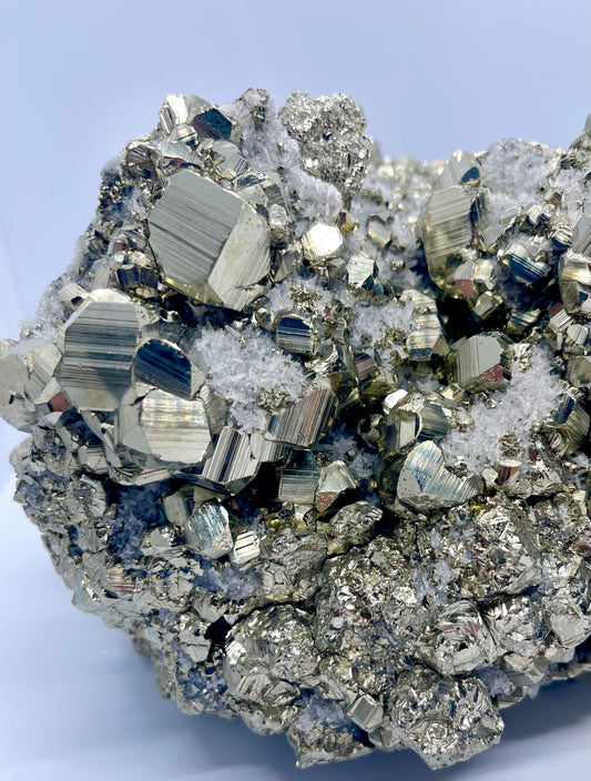 High-Grade 15KG Peruvian Pyrite Cluster Statement Piece