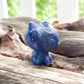 Blue Aventurine Stitch Disney Carving