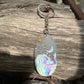 Goddess Agate Slice Keychains