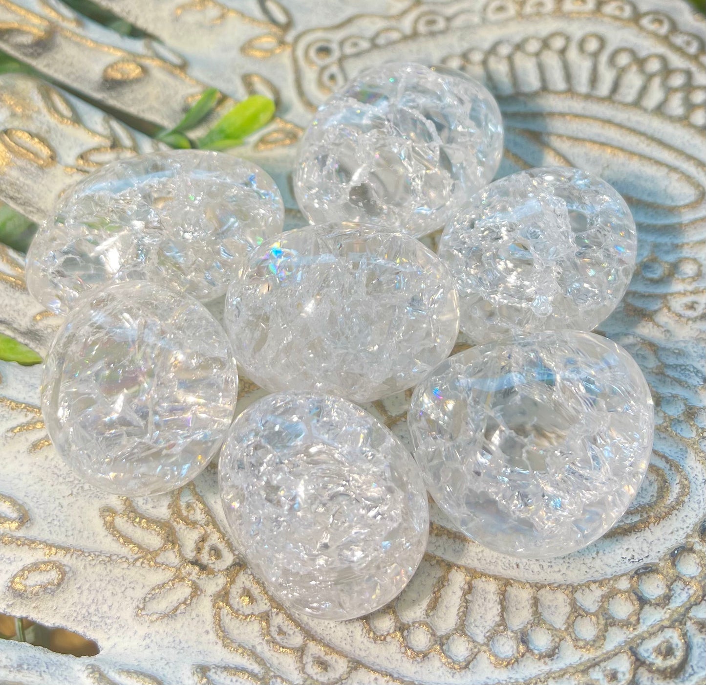 Fire and Ice Quartz Tumbles