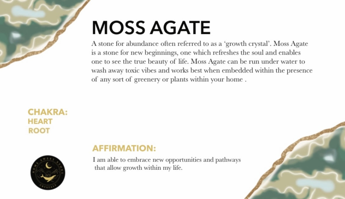 Moss Agate Tumbles