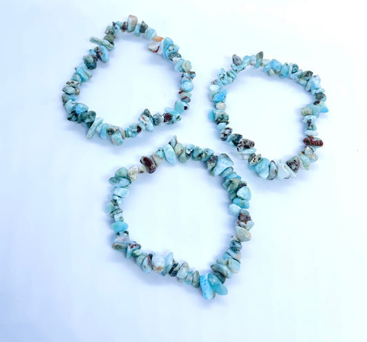 Larimar Chip Bracelet