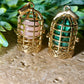 Golden Bird Cage Pendants