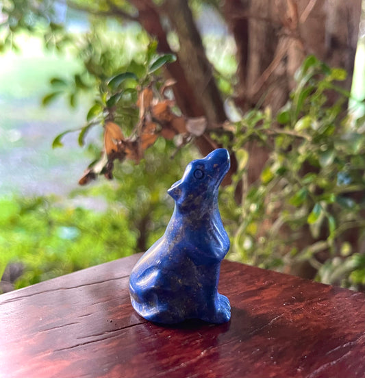 Wolf Animal Crystal Figurine Carving
