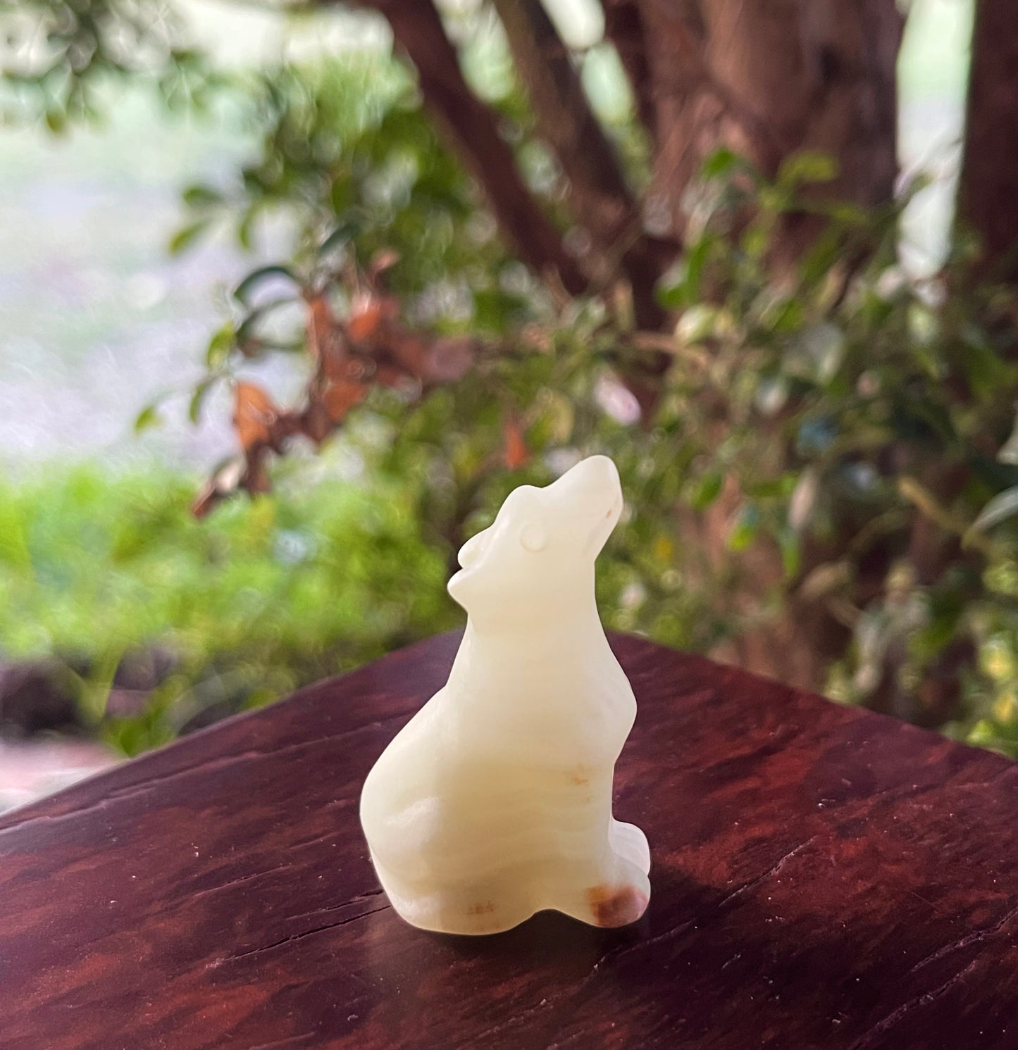 Wolf Animal Crystal Figurine Carving