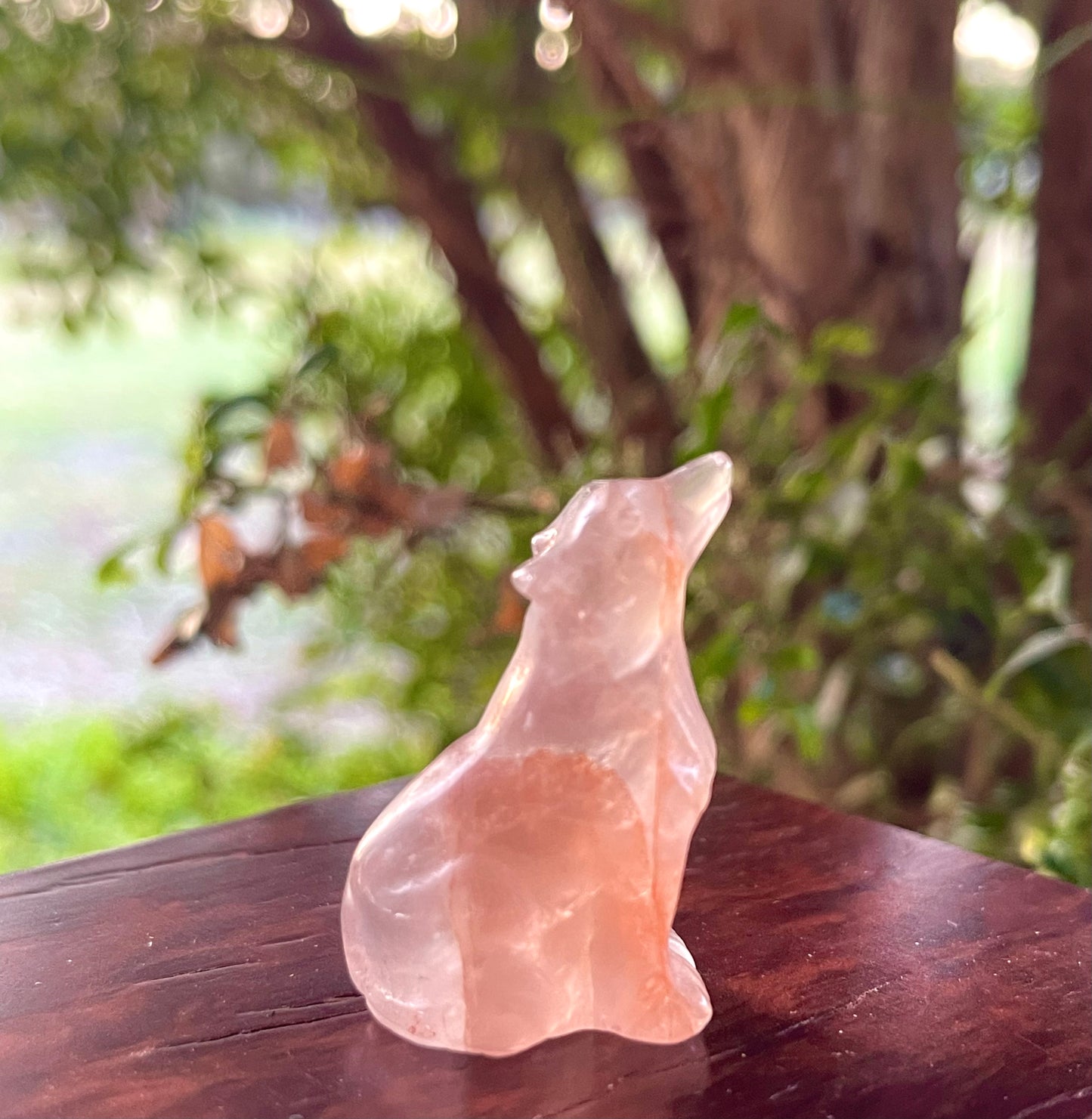 Wolf Animal Crystal Figurine Carving