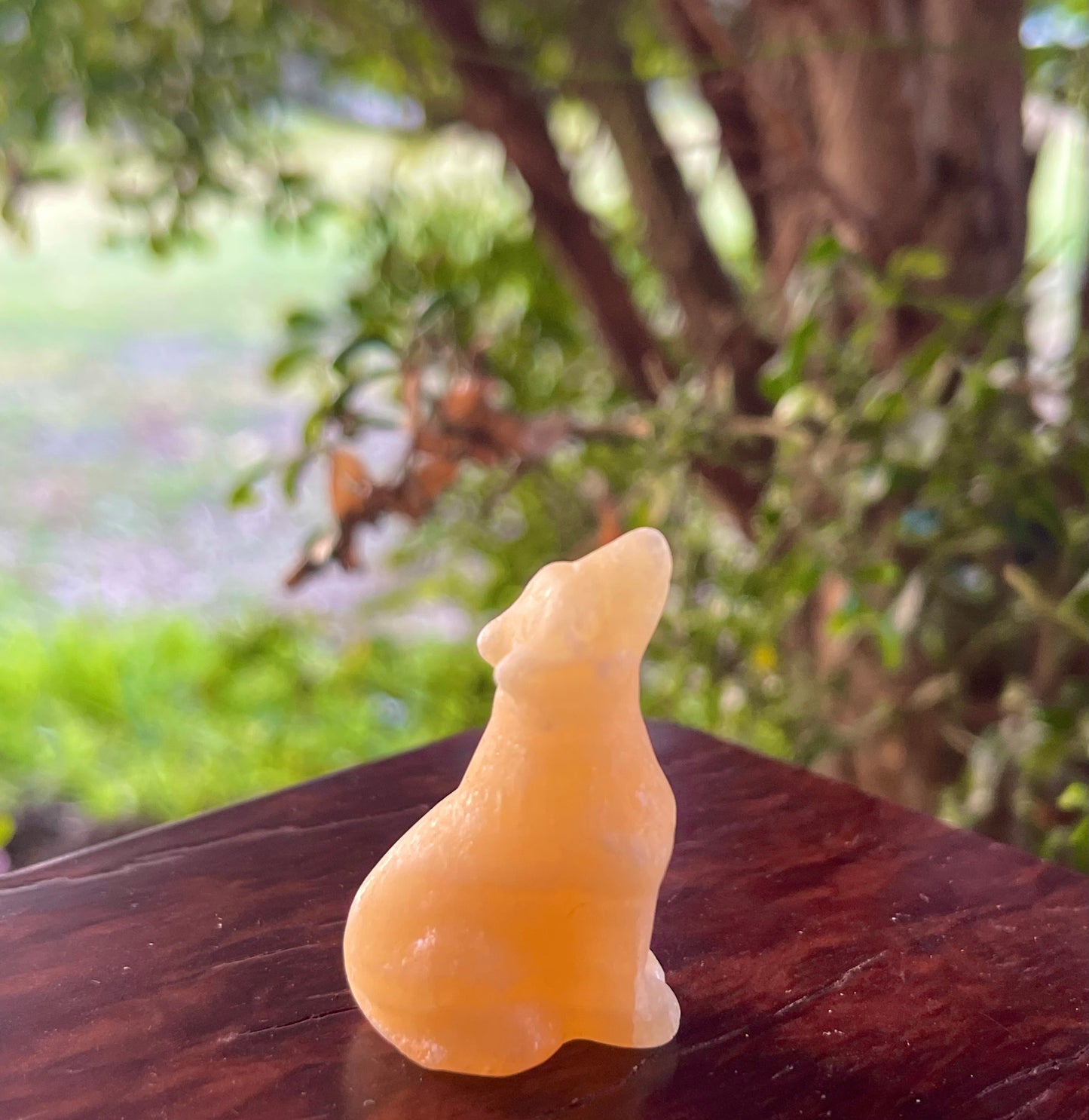 Wolf Animal Crystal Figurine Carving