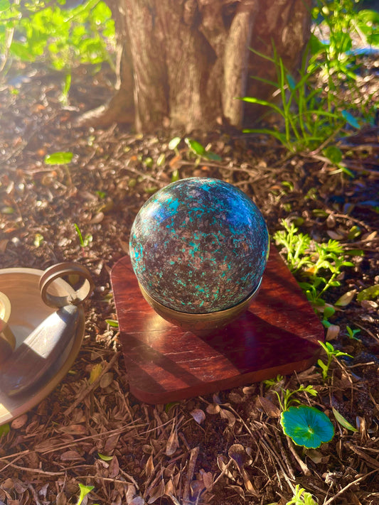 Phoenix Turquoise Chrysocolla Sphere