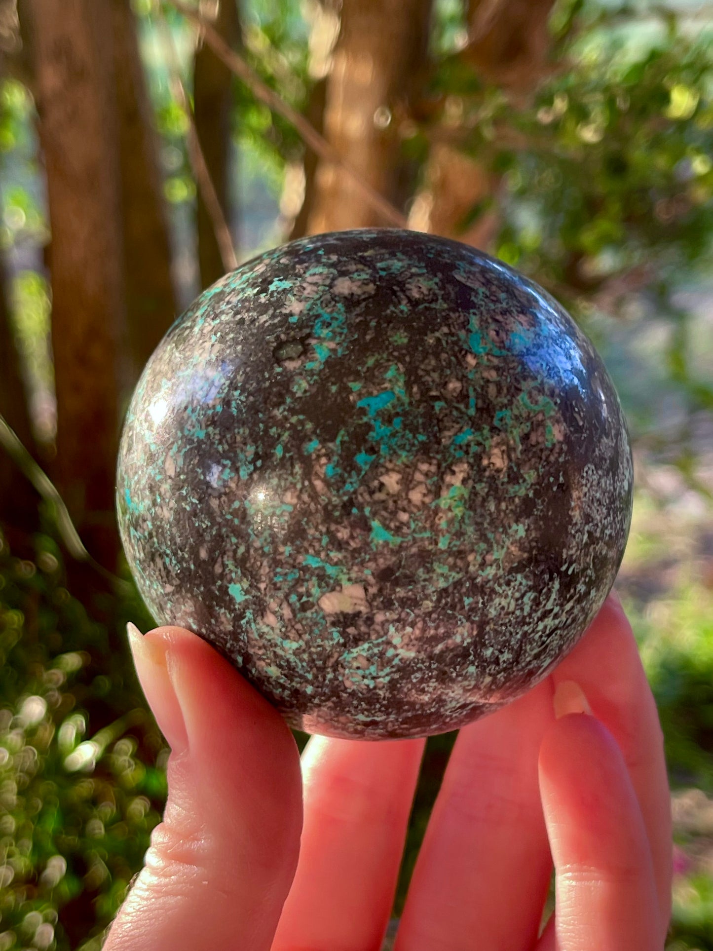 Phoenix Turquoise Chrysocolla Sphere