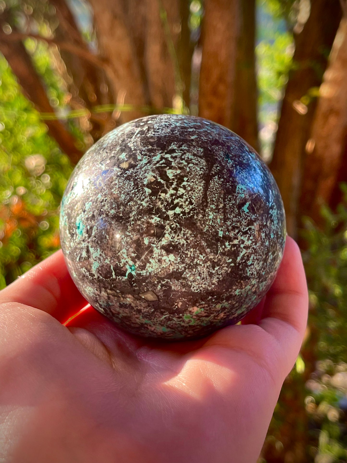 Phoenix Turquoise Chrysocolla Sphere
