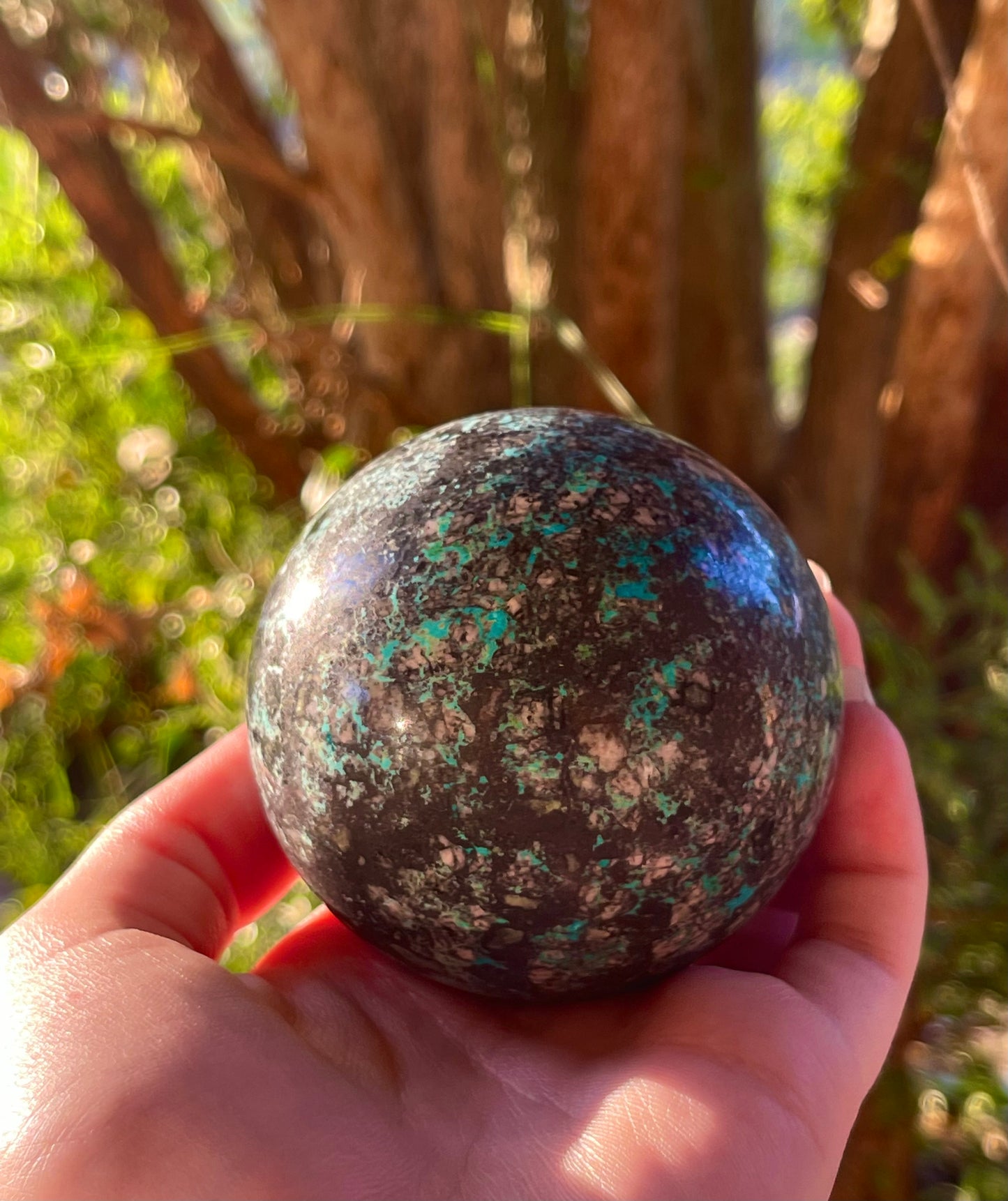 Phoenix Turquoise Chrysocolla Sphere