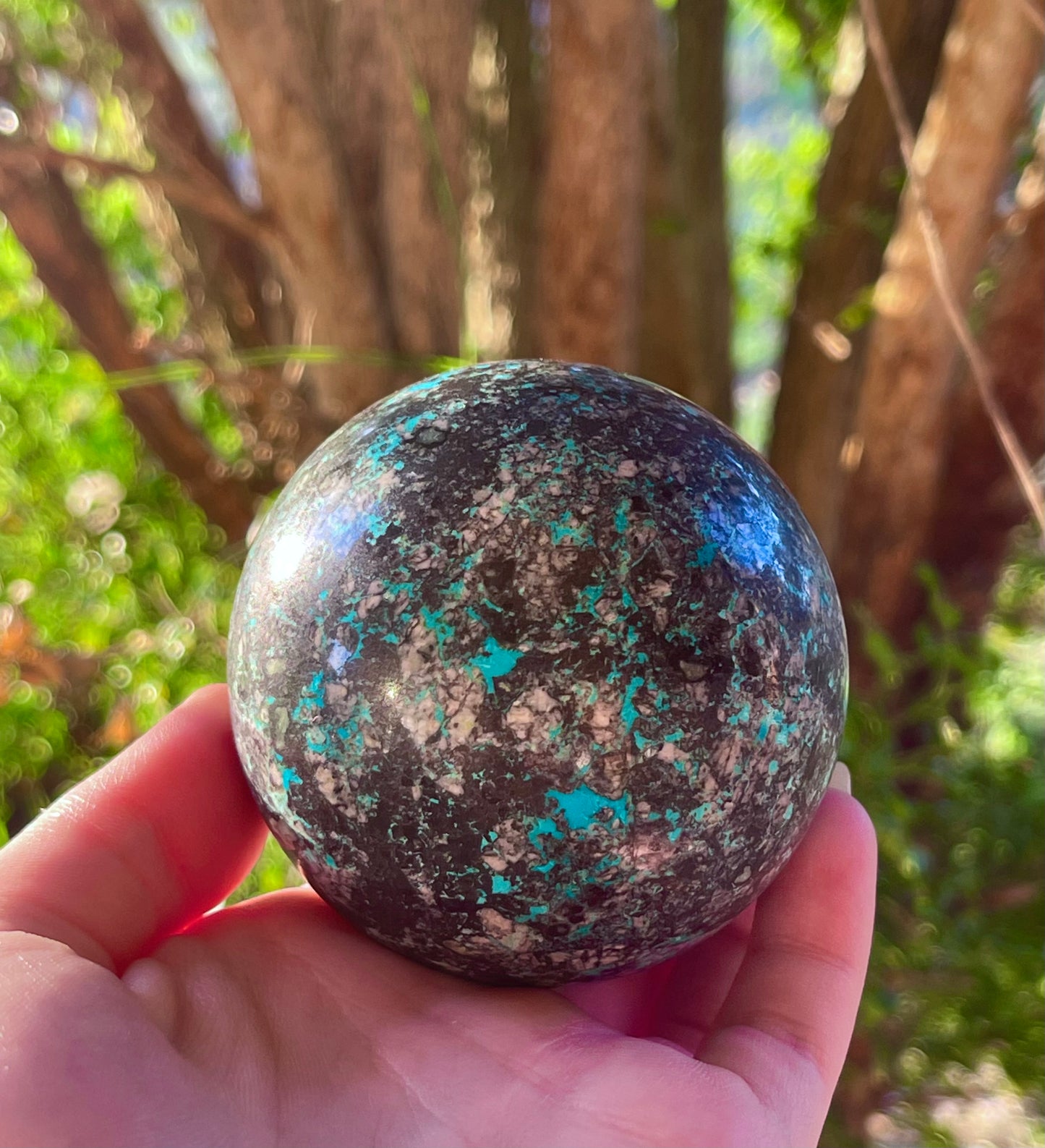 Phoenix Turquoise Chrysocolla Sphere
