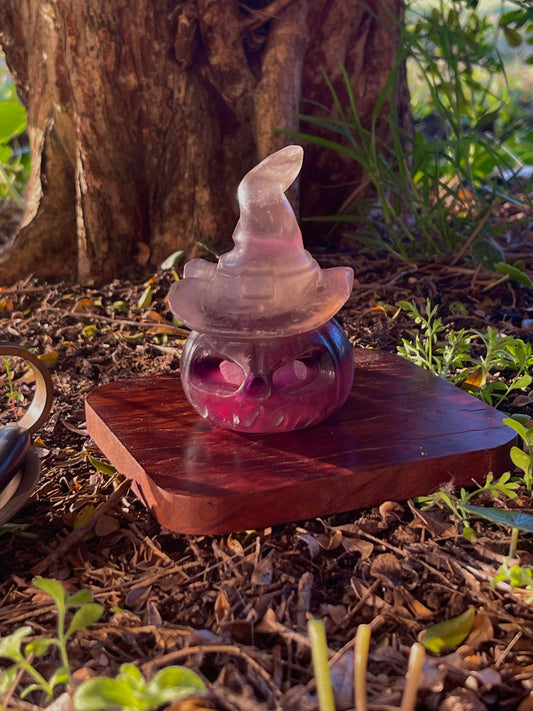 Fluorite Pumpkin Carvings