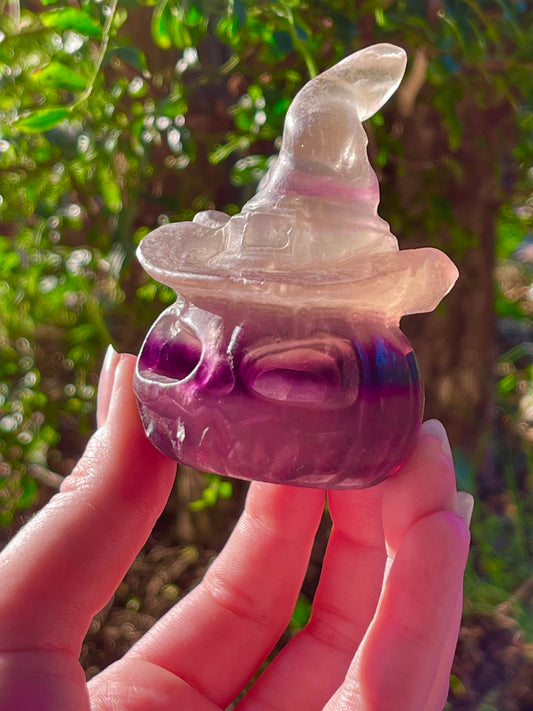 Fluorite Pumpkin Carvings