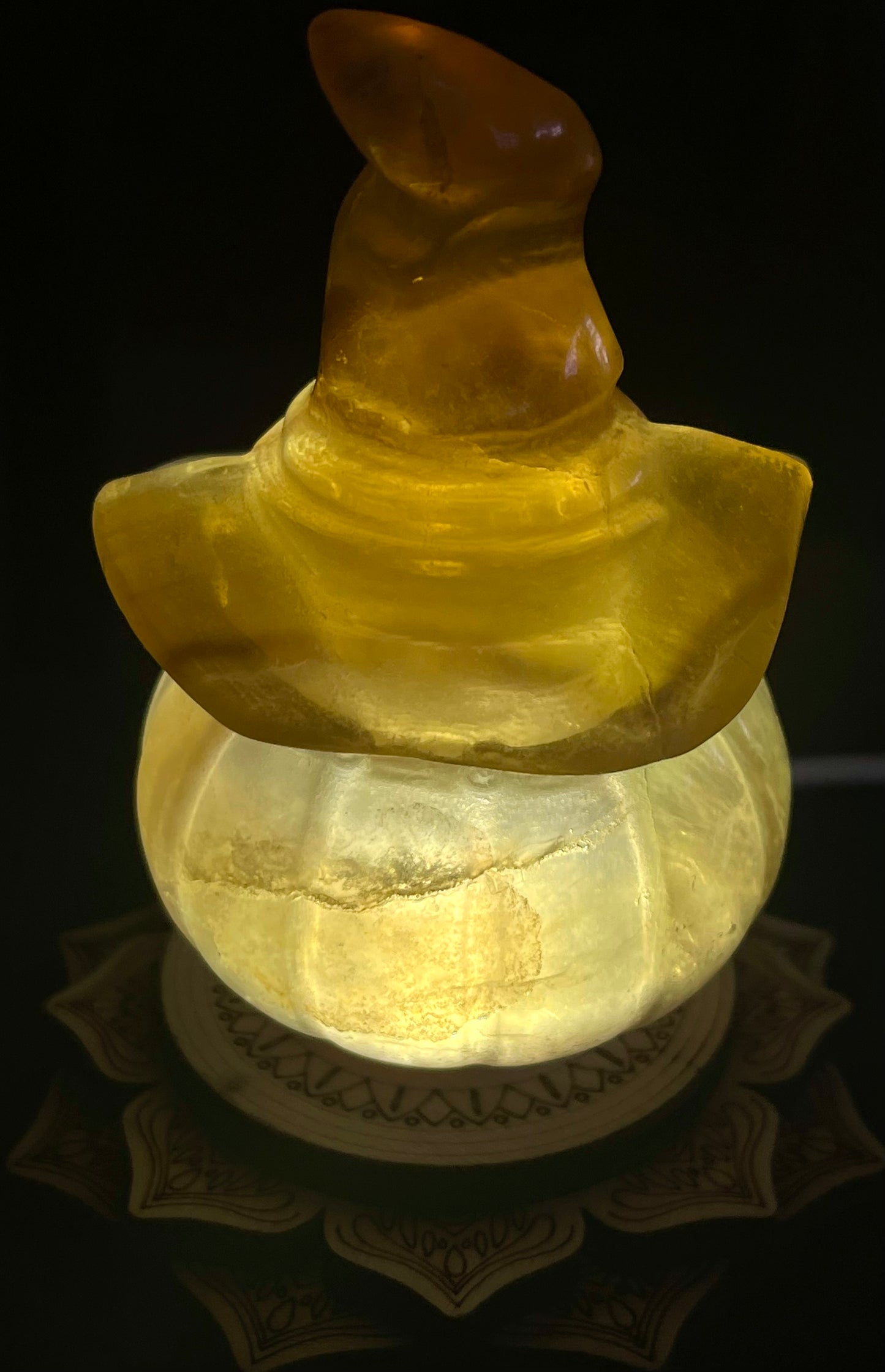 Fluorite Pumpkin Carvings